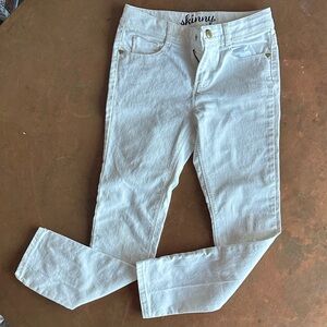 Kids White Skinny Jeans